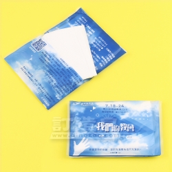彩印荷包廣告紙巾 真耶穌教會