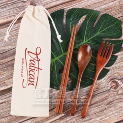 木質餐具三件套