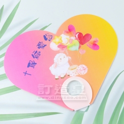 圓形柄扇 香港浸信會聯會