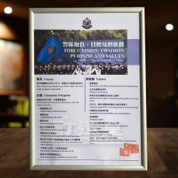 鋁合金相框+海报（EBH） 香港警務處