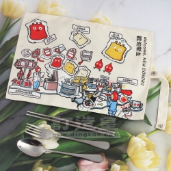 便攜餐具三件套套裝+布袋 香港紅十字會輸血服務中心