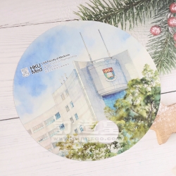 無柄紙扇 香港大學