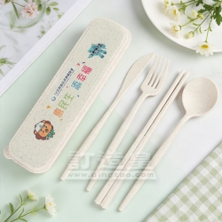 小麥秸稈餐具四件套 布依格土木工程有限公司
