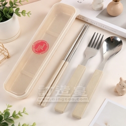 小麥便攜餐具三件套 友邦保險